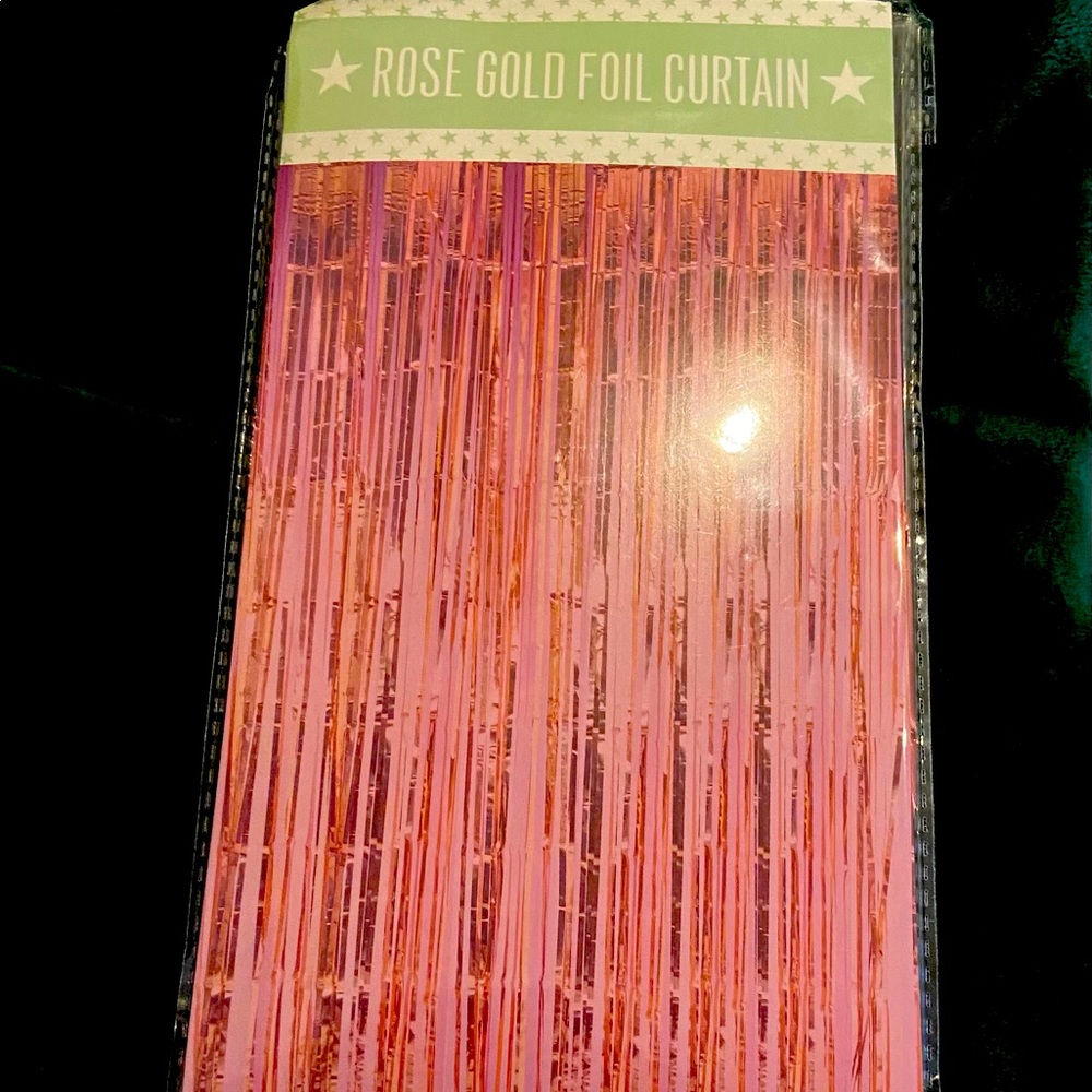 Rose Gold Foil Back Drop